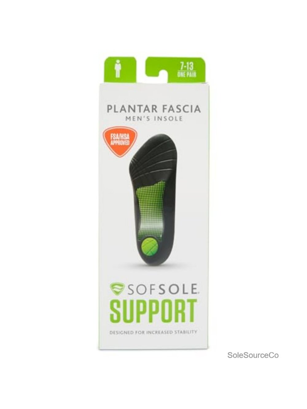 Plantar Fascia Support 3/4 Length Gel Shoe Insert Insole